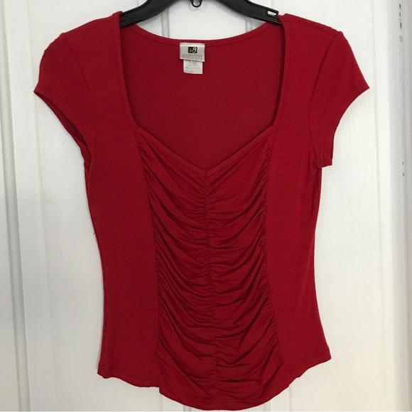 INC International Concepts Tops - INC Milkmaid Cherry Red Top